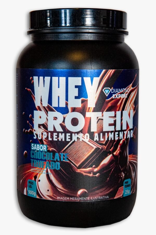 Whey Protein Concentrado 900g Sabor Chocolate